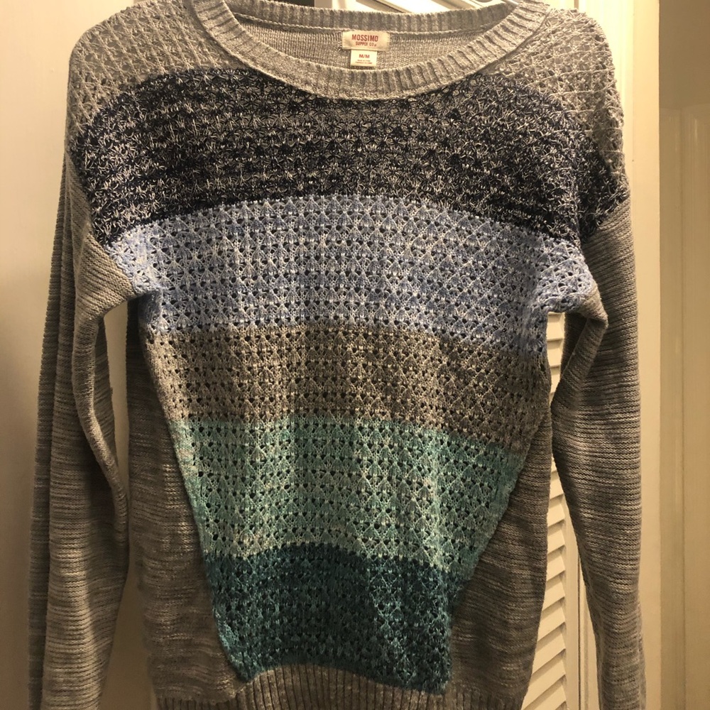 Blues & gray sweater